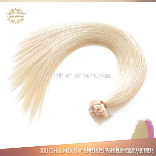 high Quality u tip hair/nail tip hair extensions/remy u tip keratin human hair extension 60#
